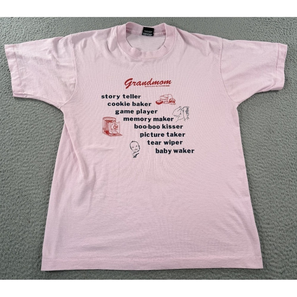 Vintage Screen Stars Best Shirt Mens‎ Large Pink Marvelous Mothers Single Stitch